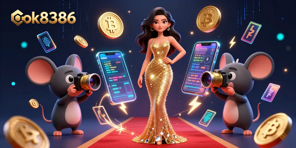 Experience the vibrant world of ok8386 with stunning 3D characters, crypto elements, and captivating energy.