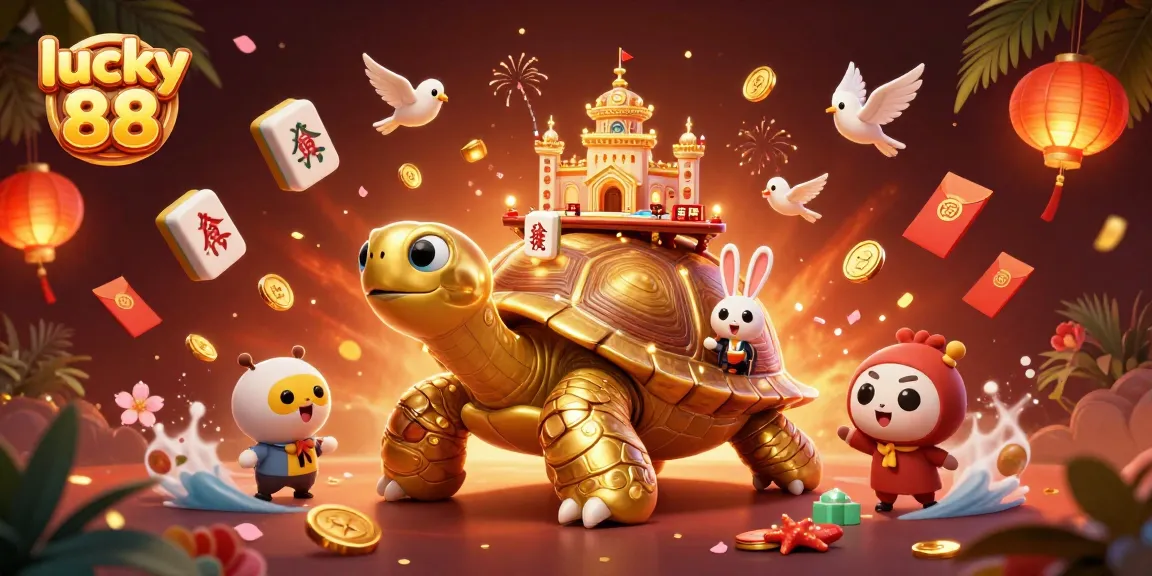 Experience the thrilling gameplay of lucky 88 with vibrant characters and casino elements.