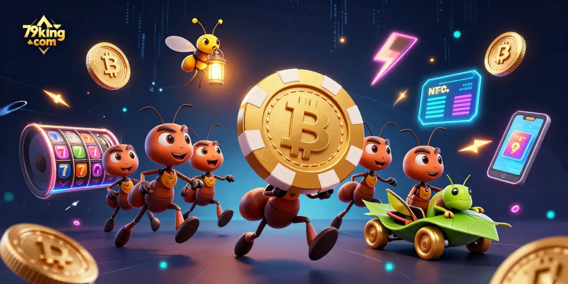 Experience the thrill of gambling with 79king com in a vibrant, animated casino heist scene.