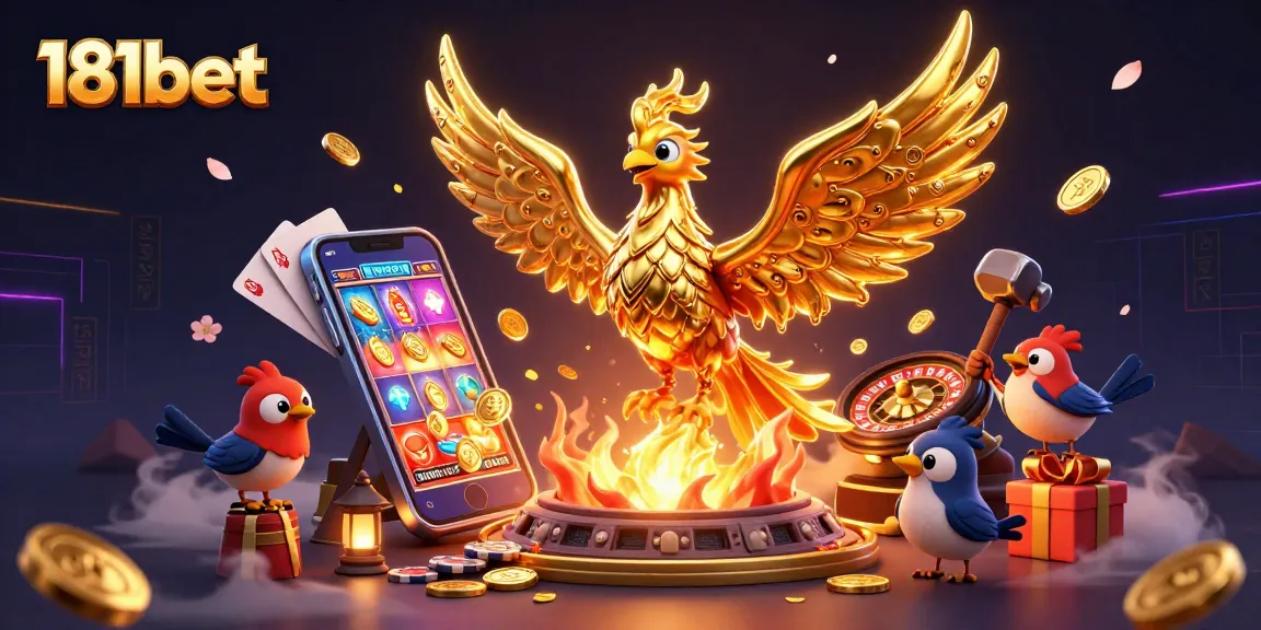 Win big with 181bet's exciting games featuring golden phoenix and dynamic casino elements.