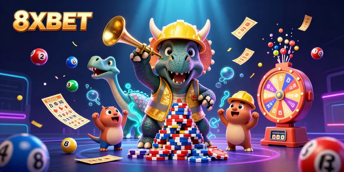 Experience thrilling games at 8XBET with exciting action-packed lottery scenes!