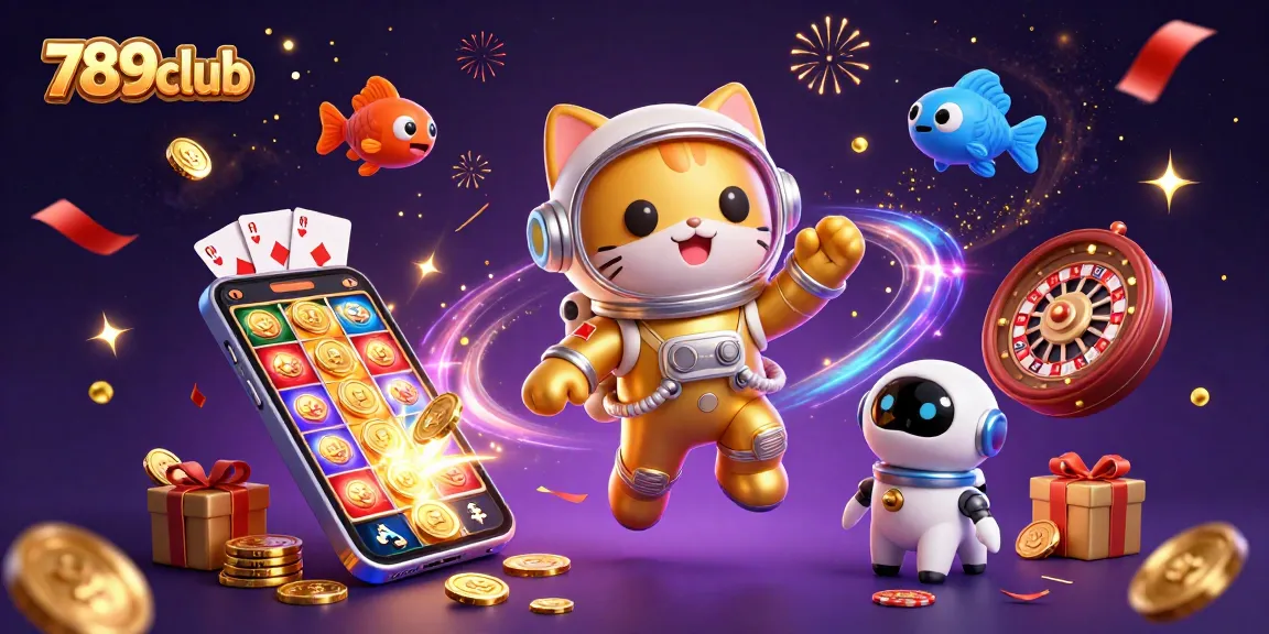 Engage with thrilling gameplay at 789club with a vibrant 3D casino scene featuring dynamic characters and game elements.