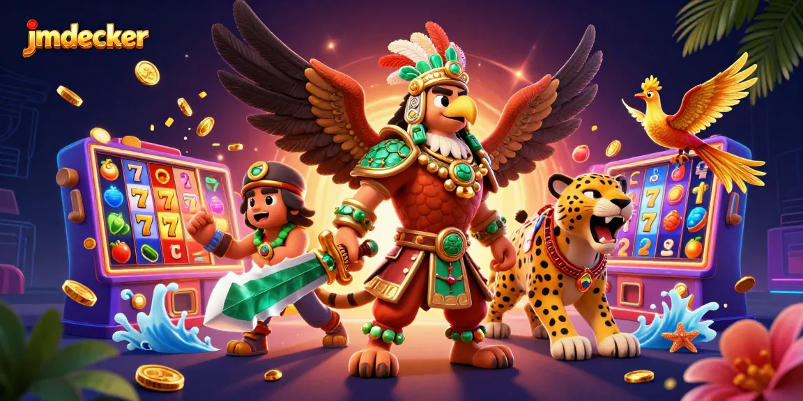 Experience thrilling slot gameplay with jmdecker featuring dynamic characters and vibrant casino elements.
