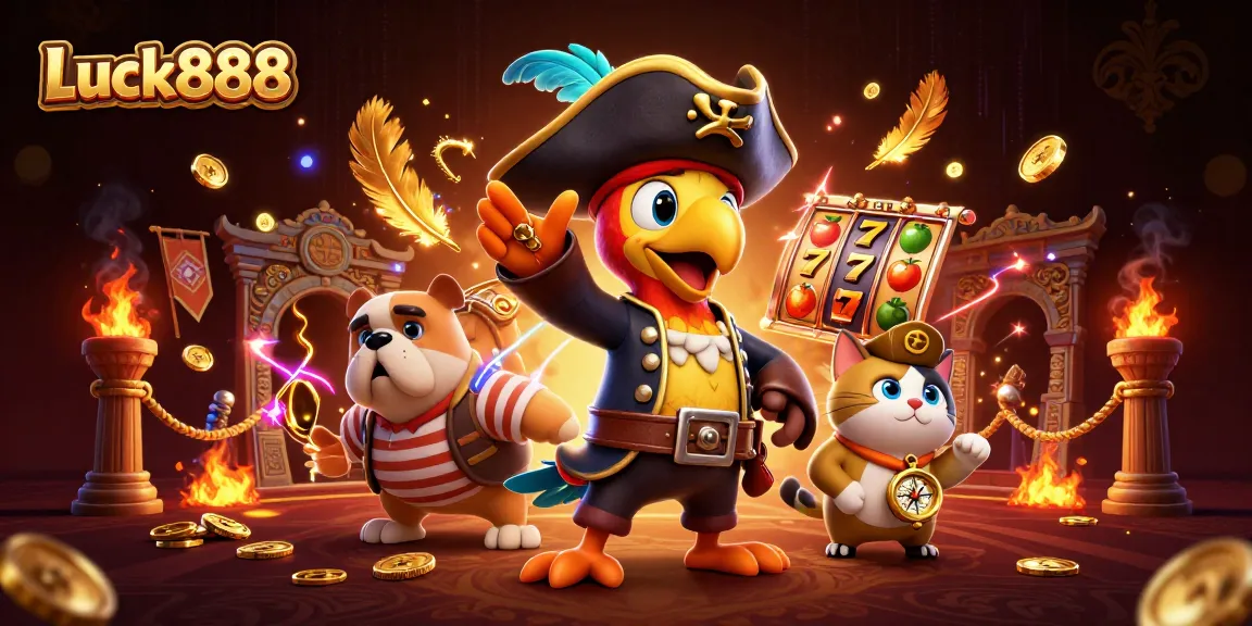 Experience thrilling wins with Luck888 as a pirate crew battles for treasure!
