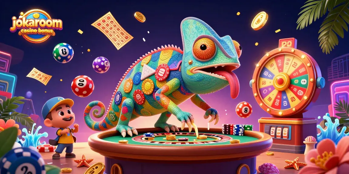 Experience the vibrant jokaroom casino bonus with colorful elements and dynamic games!