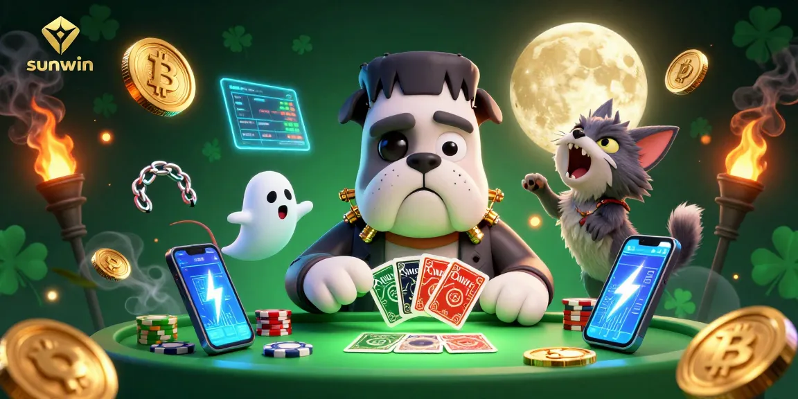 Experience sunwin's exciting card games with a Halloween twist featuring unique characters.