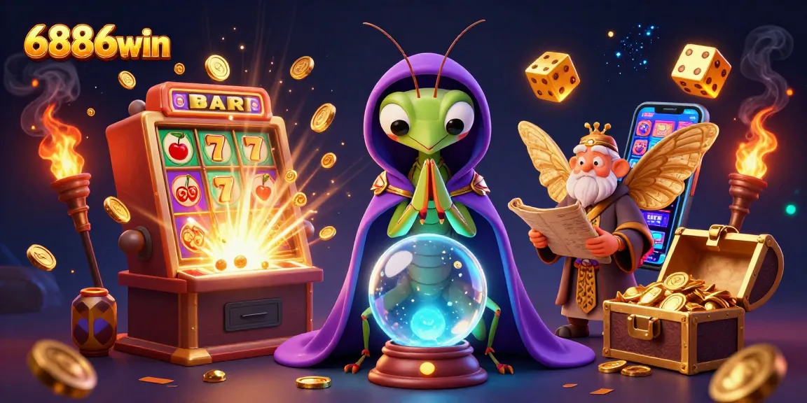 Experience exciting wins with the mystical 6886win fortune telling cartoon casino scene.