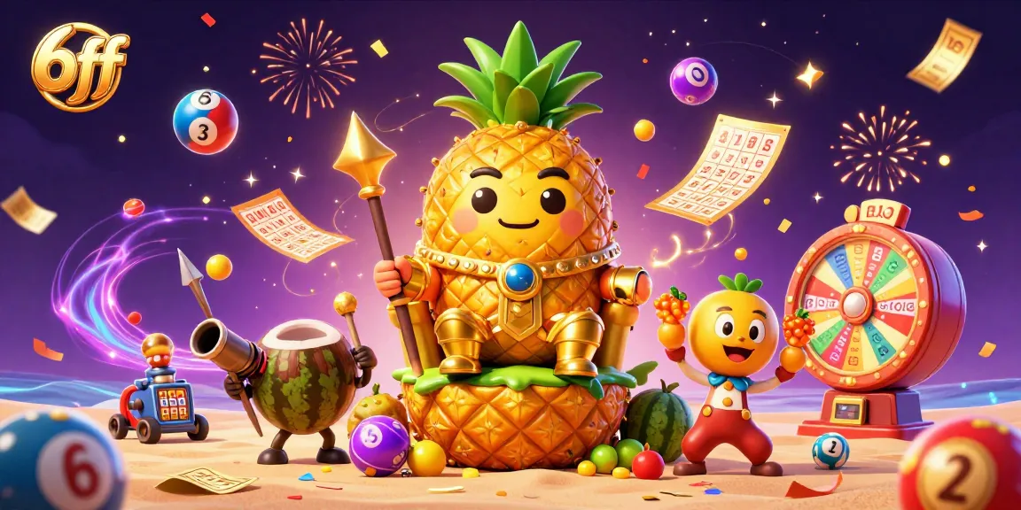 Experience thrilling gameplay with 6ff as the golden pineapple king and friends bring casino excitement to life.