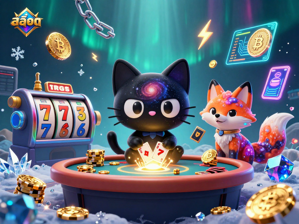 Experience the thrill of สล็อต as a cosmic cat and fox charm golden chips and jackpots!